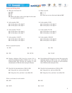 1.1 EXERCISES