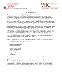 review agenda - American College of Surgeons