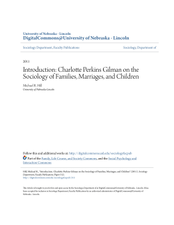 Introduction: Charlotte Perkins Gilman on the Sociology of Families