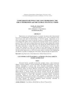 comparisons between the long depression, the great depression