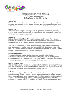 Introduction to Music Unit for grades