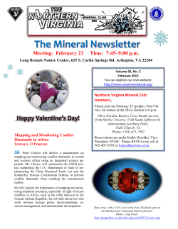 The Mineral Newsletter - Northern Virginia Mineral Club