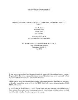 Misallocation and Productivity Effects of the Smoot