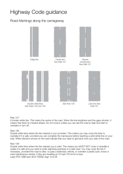 Highway Code guidance - Compare the Markings