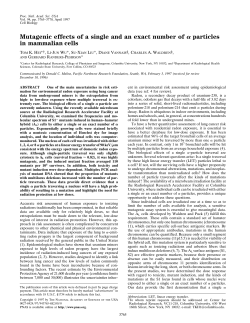 Mutagenic effects of a single and an exact number of particles