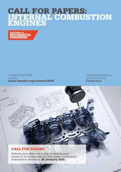 call for papers: internal combustion engines - Events