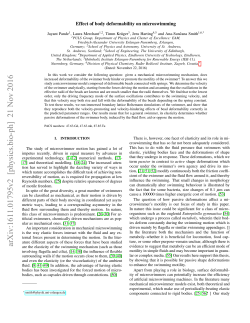 Effect of body deformability on microswimming