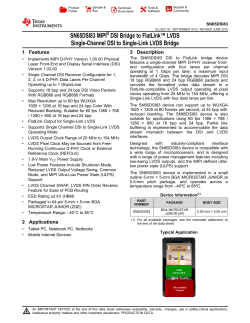 SN65DSI83 - Texas Instruments