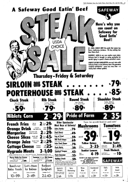A Safeway Good Eatin` Beef &bull; - 2Qc|Pride of Farm