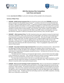 2003 Southwest Business Plan Competition