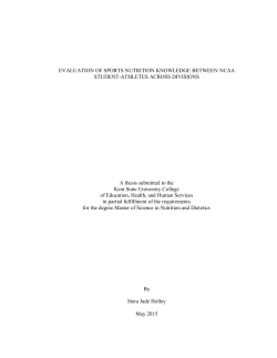 evaluation of sports nutrition knowledge