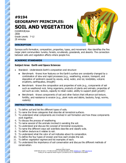 soil and vegetation - The Described and Captioned Media Program