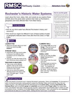 Pathway: Rochester`s Historic Waterways