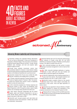 40 Facts and Figures - ActionAid International