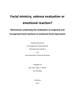 Facial mimicry, valence evaluation or emotional