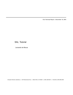SAL: Tutorial