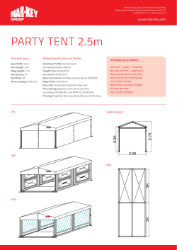 PARTY TENT 2.5m - Mar