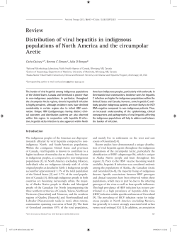Review Distribution of viral hepatitis in indigenous populations of