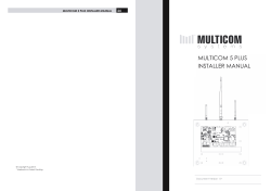 multicom 5 plus installer manual