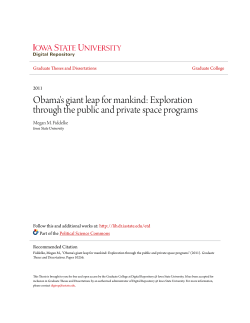 Obama`s giant leap for mankind - Iowa State University Digital