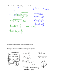 Example: Convert r = 5 to a rectangular equation