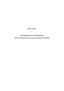 One Hundred Years of Management