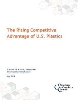 The Rising Competitive Advantage of U.S. Plastics