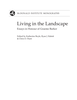 Living in the Landscape