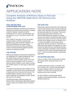 Complete Analysis of Refinery Gases in Seconds