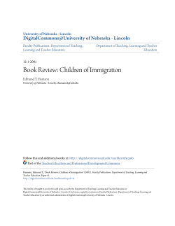 Book Review: Children of Immigration