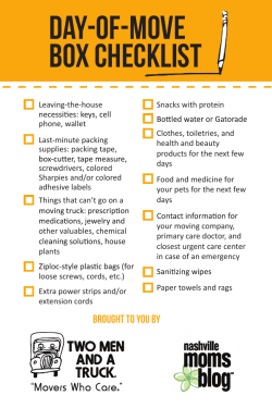 Day-of-Move Box Checklist