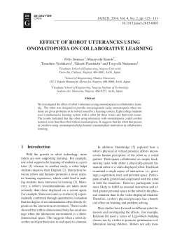 effect of robot utterances using onomatopoeia on collaborative
