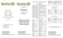 Skitter Slice&trade; Channel Lineup