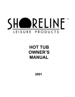 hot tub owner`s manual