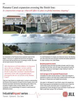 Panama Canal expansion crossing the finish line