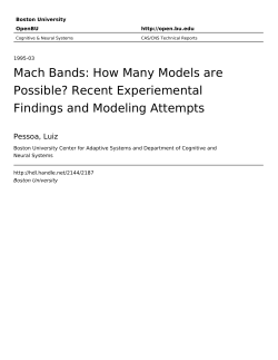 Mach Bands: How Many Models are Possible? Recent