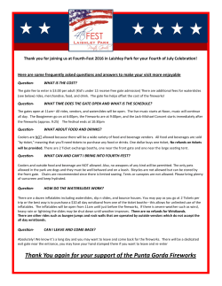 Thank You again for your support of the Punta Gorda Fireworks