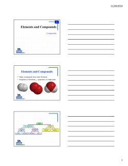 Elements and Compounds