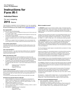 Instructions - City of Englewood