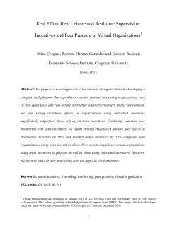 Real Effort, Real Leisure and Real-time Supervision