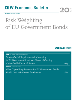 Risk Weighting of EU Government Bonds