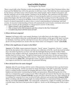 8 Israel in Prophecy
