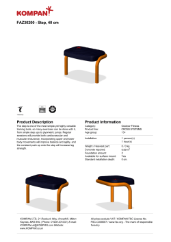 FAZ30200 - Step, 40 cm Product Description Product Information