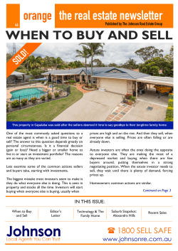 Orange | Issue 46 &ndash; Eastern Suburbs Edition