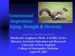 Generational Inspirations - University of New England