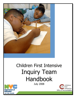 Inquiry Team Handbook