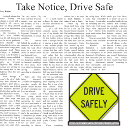 Take Notice, Drive Safe
