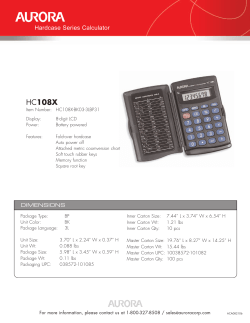 HC108X - Aurora Corp. of America