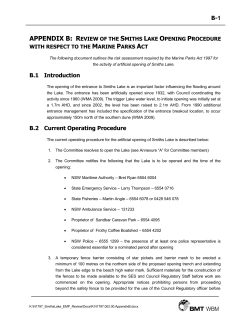 CZMP Smiths Lake Estuary - Appendix B