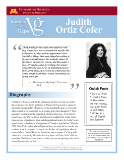 Judith Ortiz Cofer